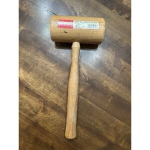 New Vintage Plumb Star  as "PLUMB STAR"  On Wooden Mallet For Home